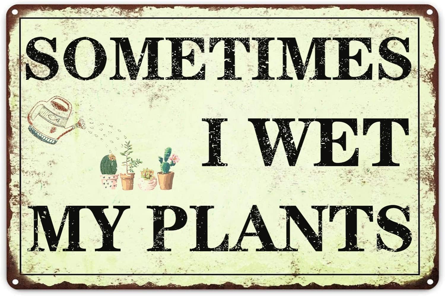 Plant Parenting - Забавная металлическая табличка для сада «Иногда